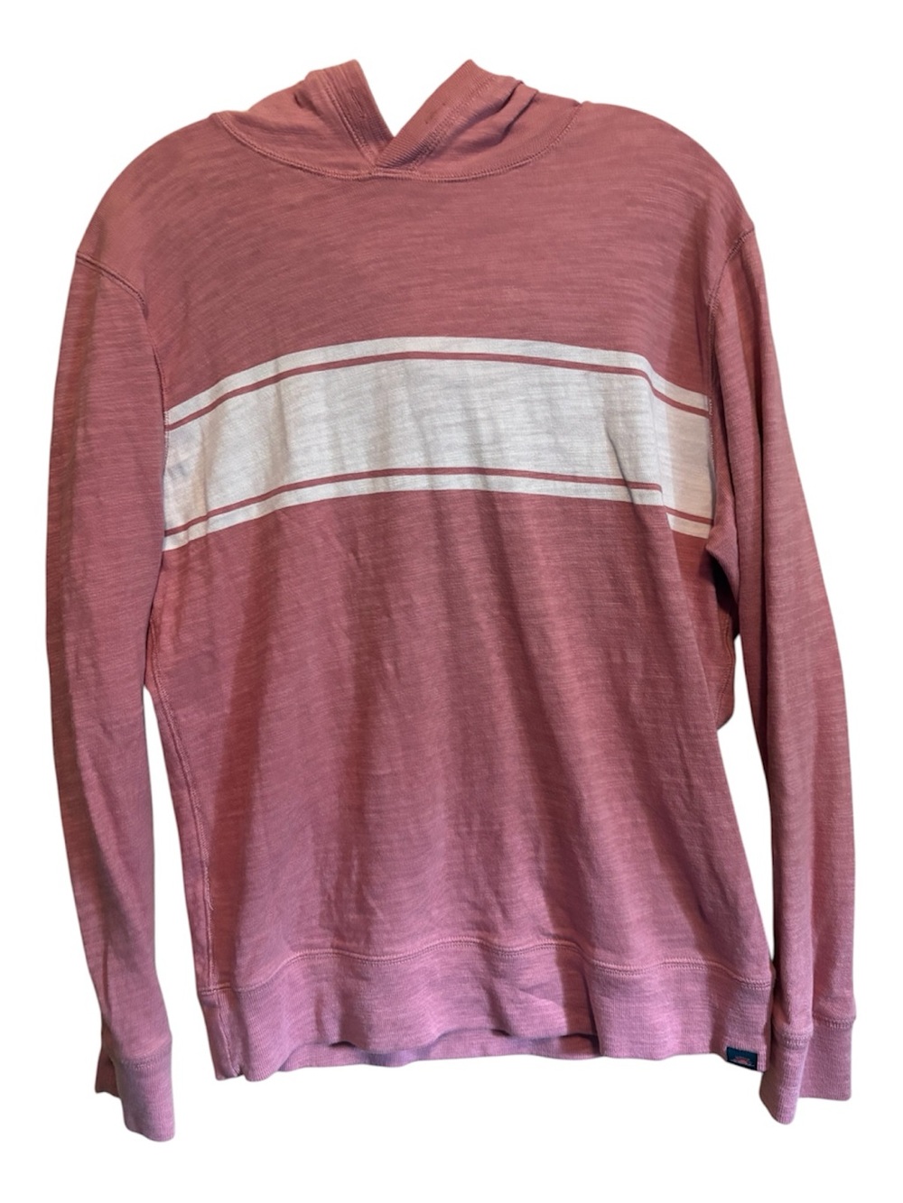 Criminal Damage Mauve Hoodie with White Trim size medium